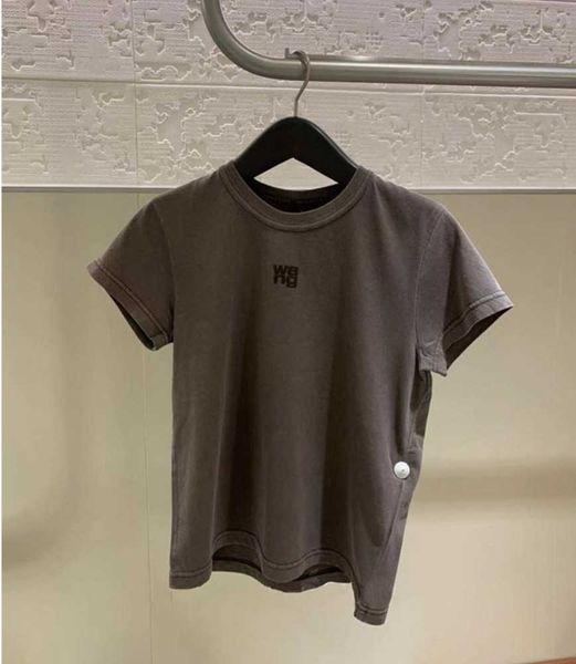 

women's t shirts cotton tshirt summer wang letter print short sleeve slim t-shirts high street tees fashion all kinds of fashion thin6, White