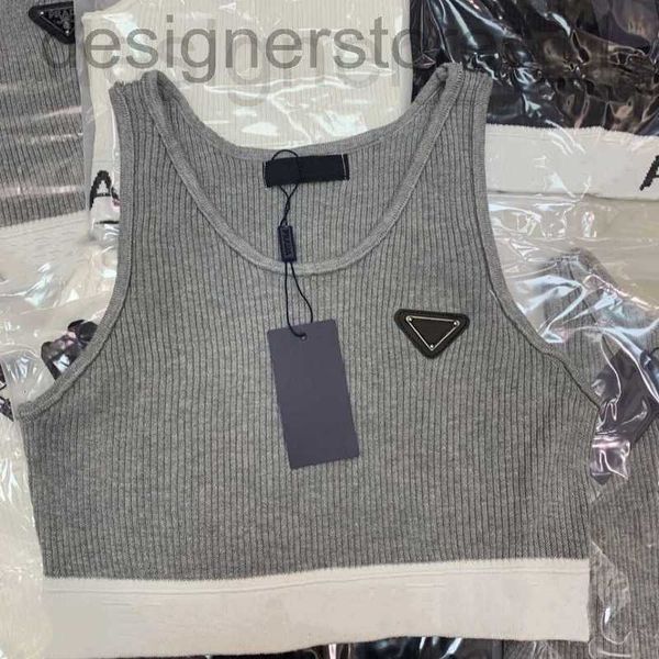 

women's tanks & camis designer designer vest sweaters sleeveless knits 22pp fashion tees short style slim zipper summer casual women c, White