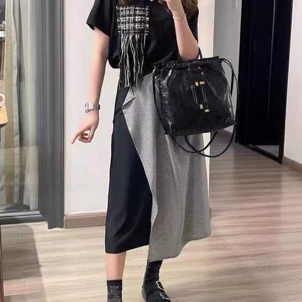 

peco independent design 910uni chain sailor bag soft tote bag large capacity women's one-shoulder leather leisure