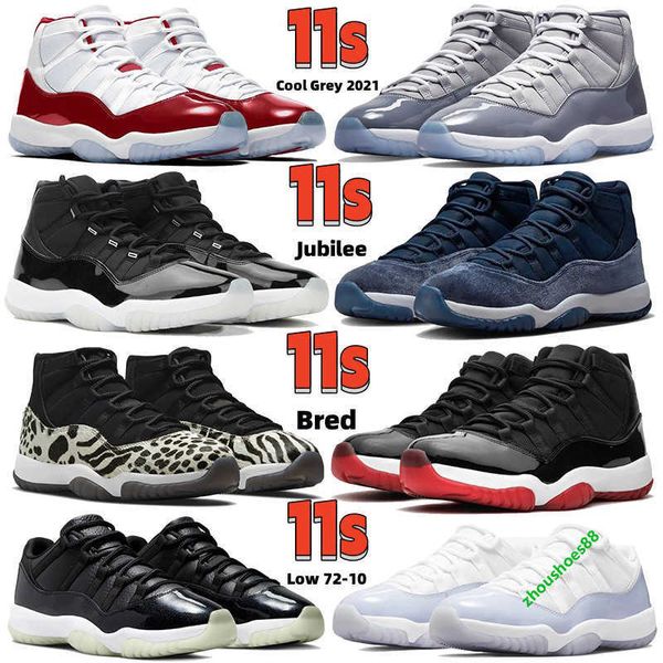 

2023 jumpman basketball shoes 11 11s cool grey cherry jubilee midnight navy velvet bred low 72-10 pure violet shoe mens womens designer