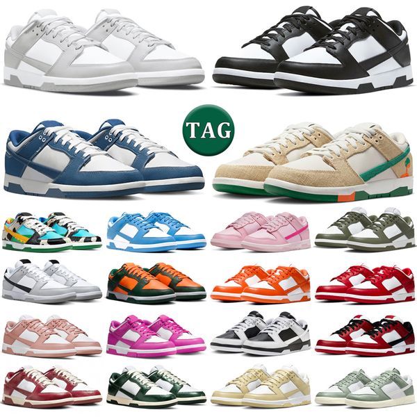 

2023 low running shoes men women White Black Panda Industrial Blue Grey Fog UNC Triple Pink Rose Whisper Mica Green Jarritos GAI mens trainers sports outdoor sneakers, 29