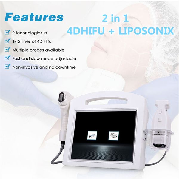 

2023 sales 2 in 1 4d hifu rf machine 7d hifu liposonix smas anti wrinkle face lifting machine / liposonix machine