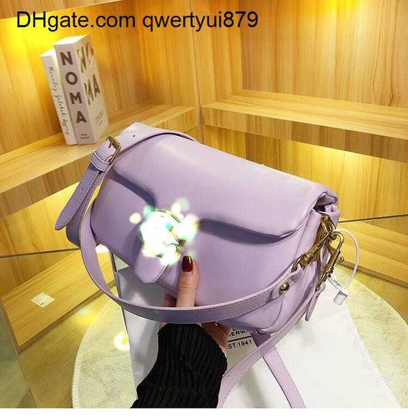 

day packs 2023 brand c's pillow tabby shoulder bag pu women pure color grils bacchus bags hardware cloudy handbags supper soft real lea