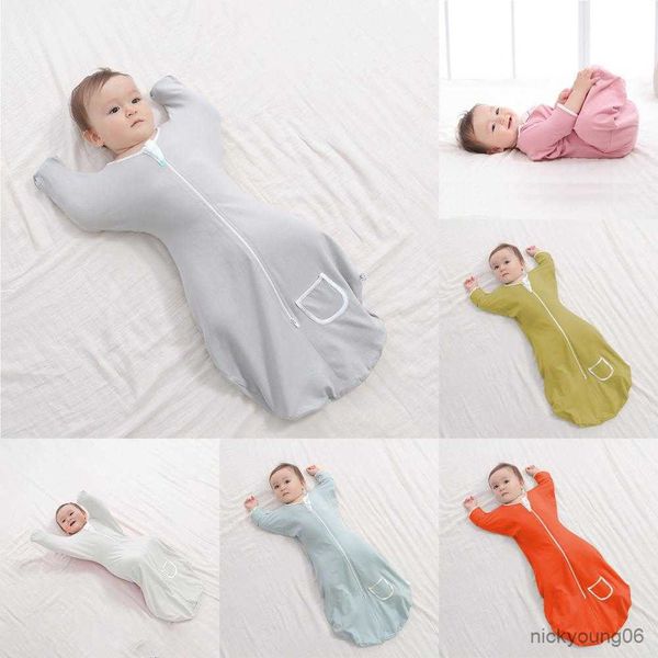 

sleeping bags stylish swaddle wrap cotton baby breathable bag close-fitting r230614