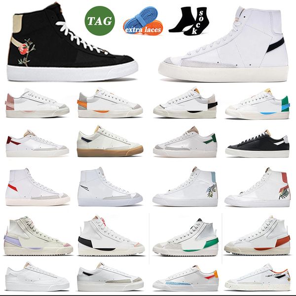 

2023 designer shoes sneakers plate-forme mid 77 blazer shoes 77s casual shoes mens trainers shoe platform sneakers vintage blazers multi col