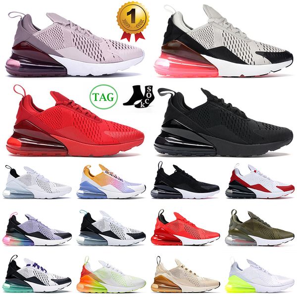 

2023 fashion 270 270s running shoes size 36-49 triple black light bone barely rose university red summer gradients olive volt betrue trainer