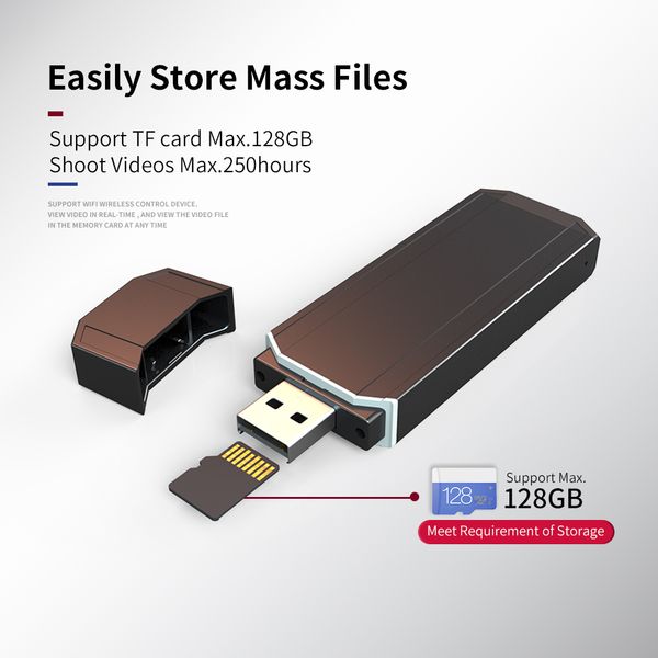 usb flash disk secret camera wireless wifi cam for meeting support 128gb tf card new designmini dv
