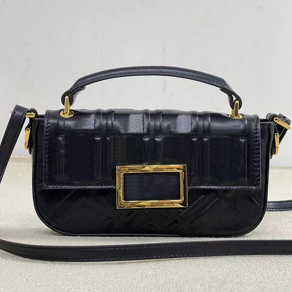 

baguette bags crossbody handbags messenger bags embossed letter gold buckle hardware classic smooth sheepskin shoulder handbag fashion lette