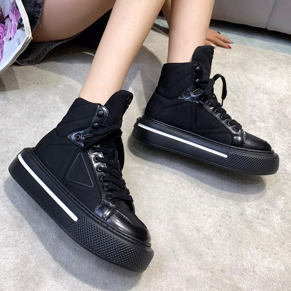 

2023 classic women boots canvas casual shoes platform hi reconstructed slam jam triple black white high mens women running shoes sneakers ou