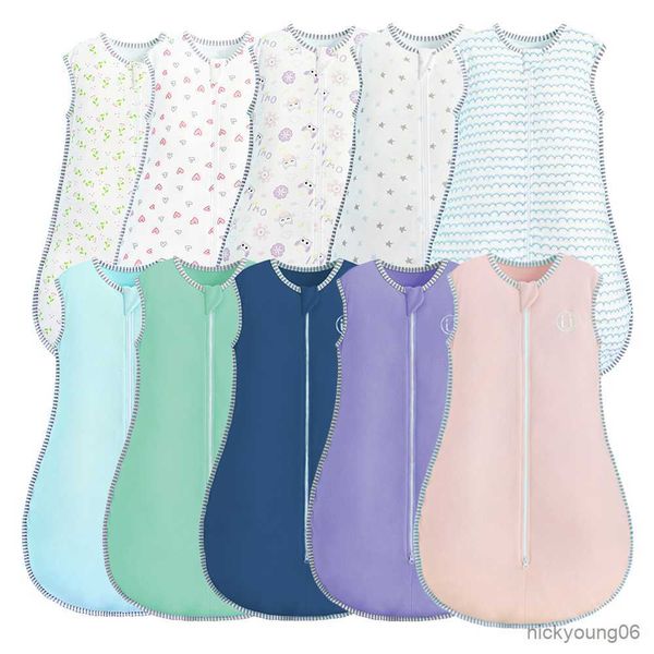 

sleeping bags baby bag cotton wearable blanket for newborns zipper sleeveless breathable bedding accessories r230614