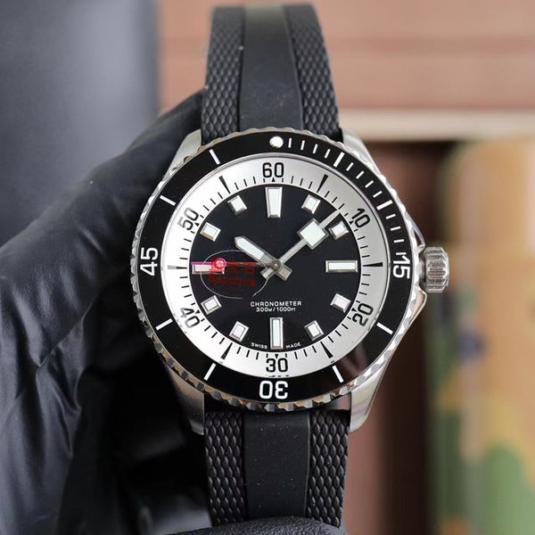 

aaa 3a quality brand watches 42mm men sapphire glass rubber band with gift box automatic mechanical jason007 watch 09, Slivery;black