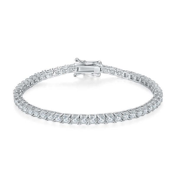 

5mm delicate moissanite silver 925 tennis chain bracelet