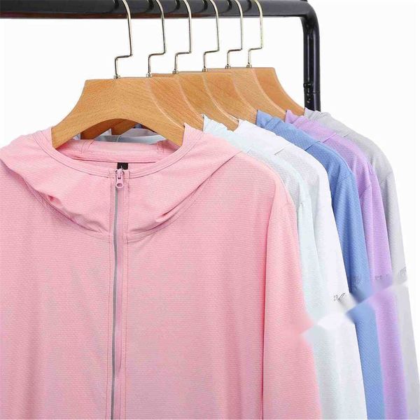 

upf50+new elastic ice silk sun protection clothing for women and men summer uv long sleeve breathable skin clothing8qnj, White