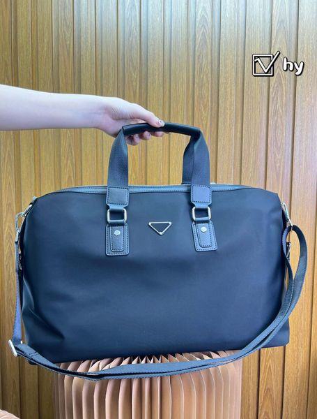 

designer briefcase shoulder bag messenger bag computer bag black nylon men's bag backpack briefcase waterproof durable parachute fabric