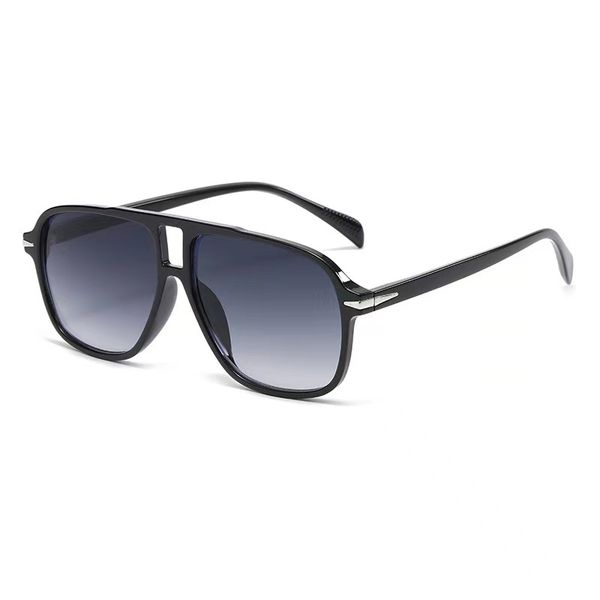 

retro aviator sunglasses double beam ultra-light and ultra-thin sunglasses for men and women, White;black