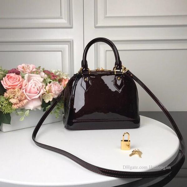 

designer bag shiny women tote handbag purse woman ladies girls embossed patterns letters flowers