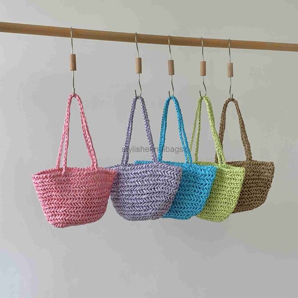 

stylisheendibags beach bags fashion 2023 korean handheld bag new grass woven personalized summer one shoulder women's