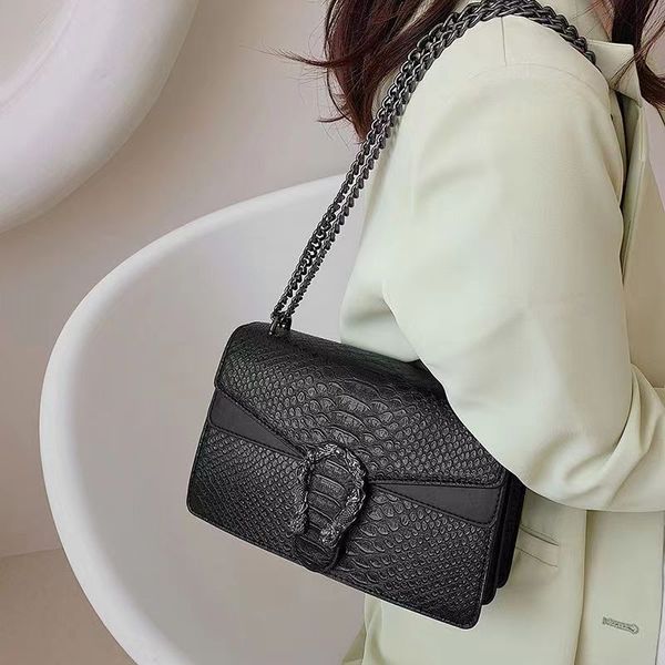 

new europe and the united states women flap design luxury crossbody senior age season one shoulder feel crocodile grain small bag worn joker