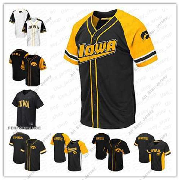 

baseball jerseys custom iowa hawkeyes ncaa college baseball jersey mens womens youth black white gold stitched name and nmber mix order high, Blue;black