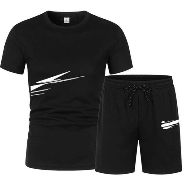 

2023 new basketball tracksuit set men t shirt shorts sets summer sportswear jogging pants streetwear tshirt suit designer shirt cp8l, Gray