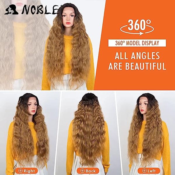 

cross-border new wig women's long roll, Black;brown