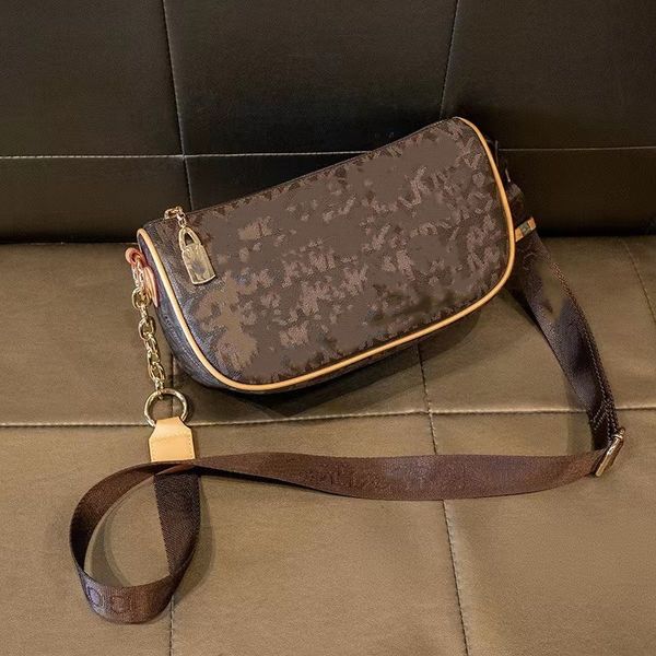 

2023 new dumpling bag fashion net red shoulder bag foreign print armpit bag trendy wide shoulder crossbody bag for women