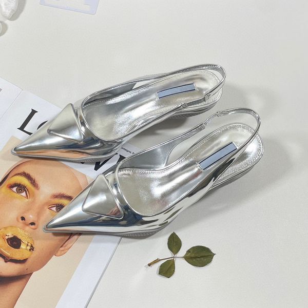 

designer classic premium cat heel shoes for women new baotou back hollow sandals with genuine leather pointed high heels, Black