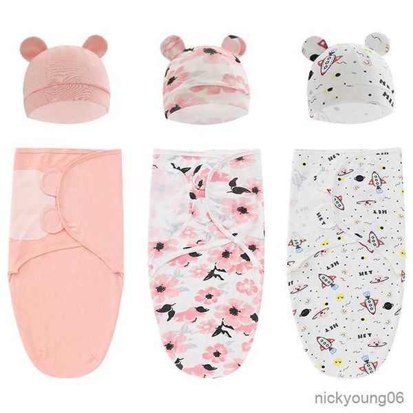 

sleeping bags baby bag newborn envelope wrap swaddle soft sleep cotton for kids with hat r230614