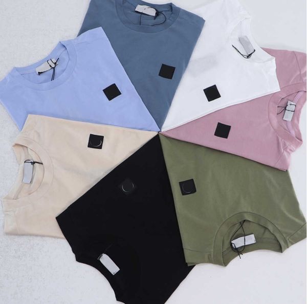 

2023ss designer clothes printed on cotton men's t-shirts casual crew neck couple polo shirt summer simple loose short sleeve top, White;black