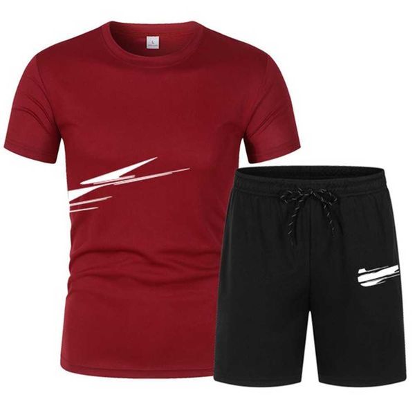 

2023 new basketball tracksuit set men t shirt shorts sets summer sportswear jogging pants streetwear tshirt suit designer shirt ofiz, Gray