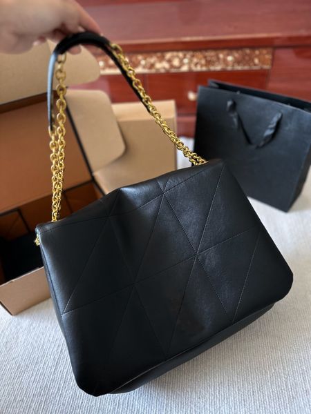 

jamie sheepskin leather handbags underarm chain shoulder shopping bags quilting tote bag hobo large capacity handbag women plain flip lady f