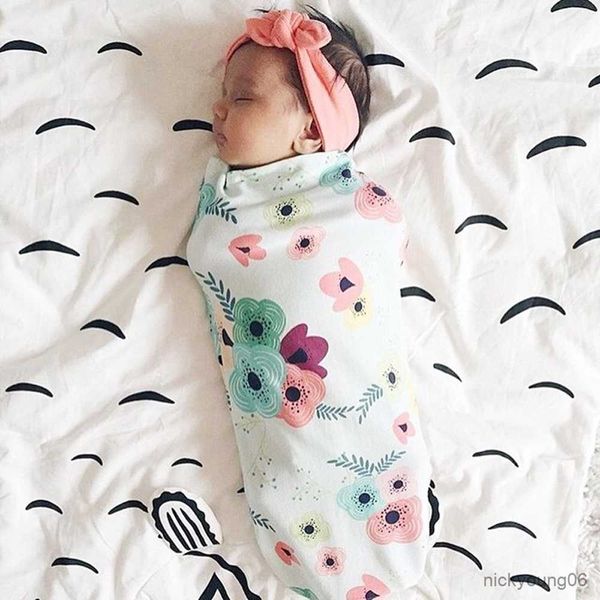 

sleeping bags spring autumn cozy swaddle wrap for newborns infant boys girls blankets with matching headband kid r230614