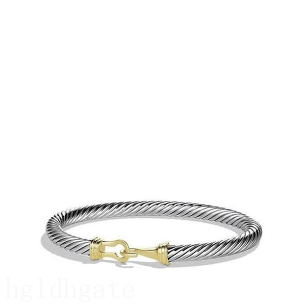 

bracelets designer for women dy luxury bangle mother s day cuff trendy gold silver plated twisted pulsera colorful stone cable designer brac, Black