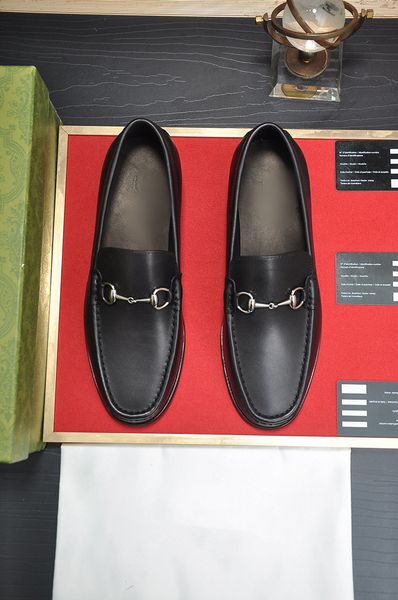 

2023 mens designer dress shoes black brown leather luxury fashion gentle men casual toe prom evening shoe with box