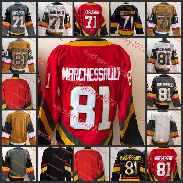 

2023 champions hockey jersey stitched mens #71 william karlsson #81 jonathan marchessault jerseys s-3xl, Black