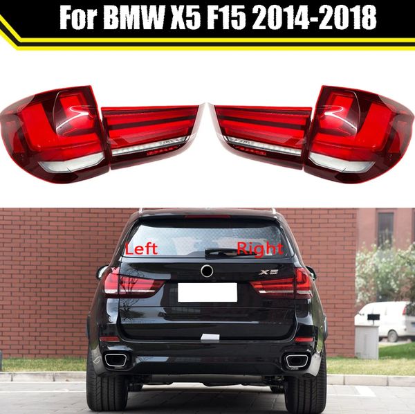 

car led tail light for bmw x5 f15 2014-2018 rear fog lamp + sbrake lamp + reverse + dynamic turn signal car accessories