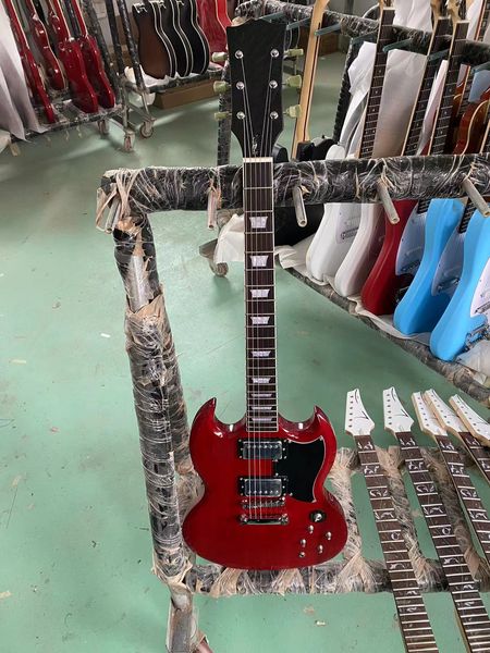 

sg electric guitar (red) high end custom electric guitar fast delivery