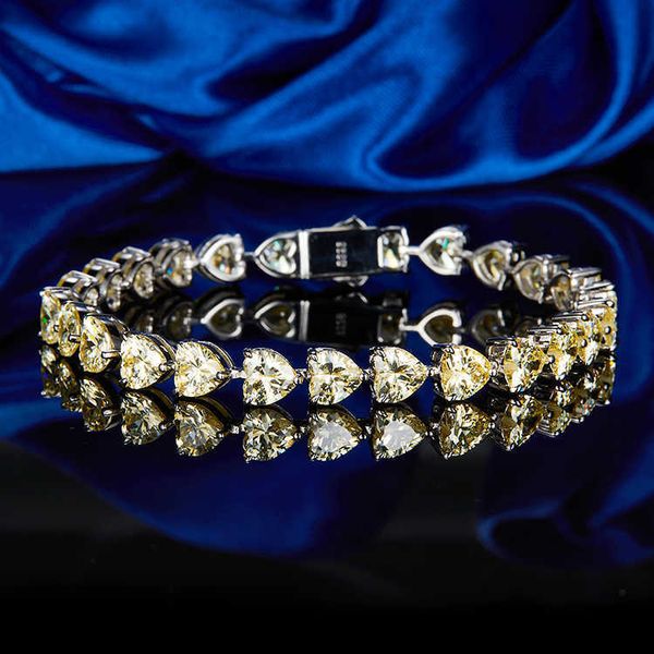 

fashion classic sterling silver tennis bangle bracelet cubic zirconia heart