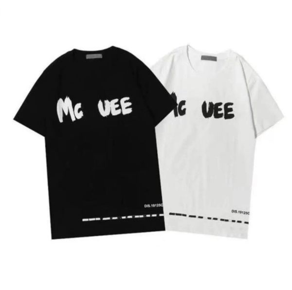 

designer mens t shirt men's t-shirt embroidered badge womens designer clothes mcqueen shirt size s-xxxxxl, White;black
