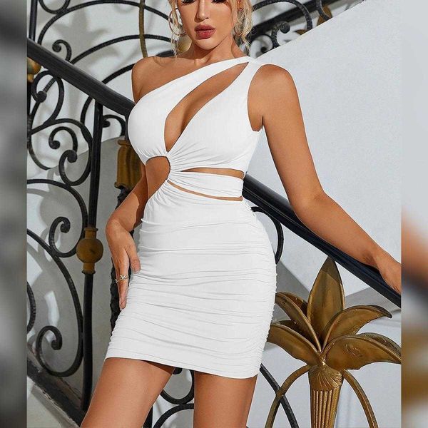 

womens summer diagonal collar sleeveless dress cutout sheath stitching, Black;gray