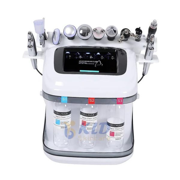 

skin care therapy hydrogen water diamond microdermabrasion skin cleaning hydrodermabrasion facial machine, Black;white