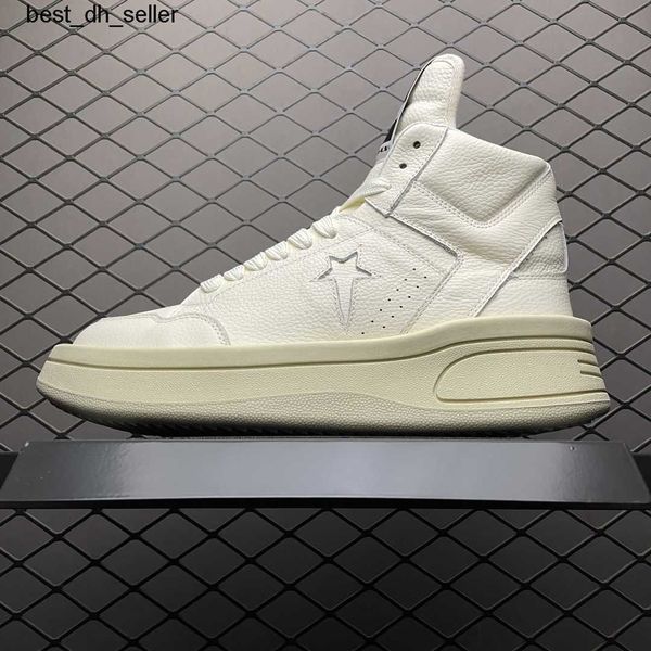 

grade pure source ro co branded high shoes new thick soled high rise cowhide shoes high appearance shoes for men and women sneakers, Black