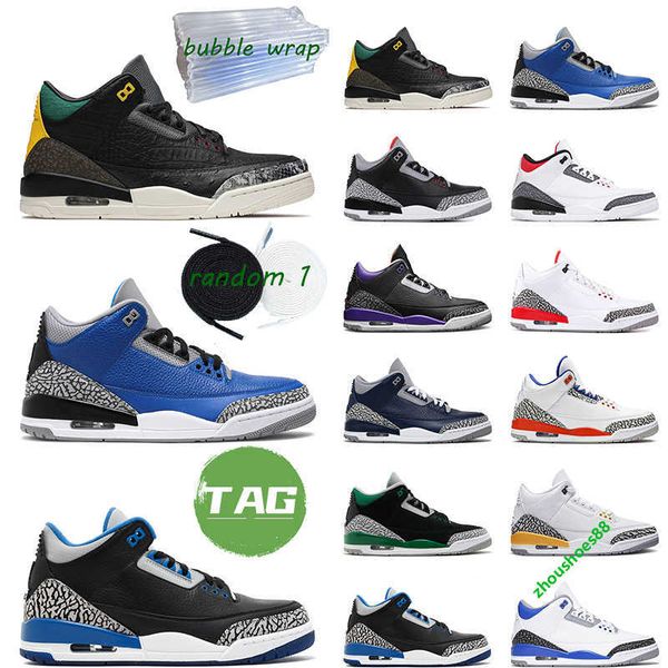 

jumpman 3 men basketball shoes 3s unite georgetown black cat cool grey unc pine green varsity royal mens trainer sports sneakers