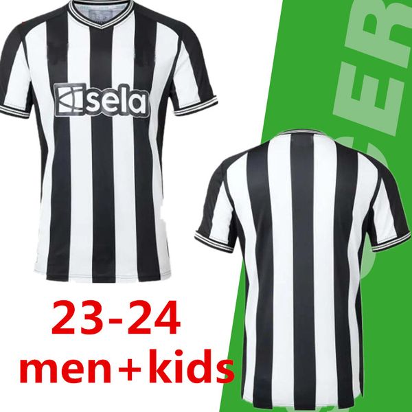 

soccer jerseys 130th anniversary 23 24 nufc isak botman bruno g joelinton trippier 2022 2023 united maximin wilson targett football shirt me, Black;yellow