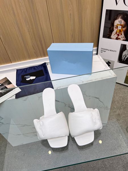 

summer luxury sandals designer women flip flops slipper fashion genuine leather slides metal chain ladies 0609, Black