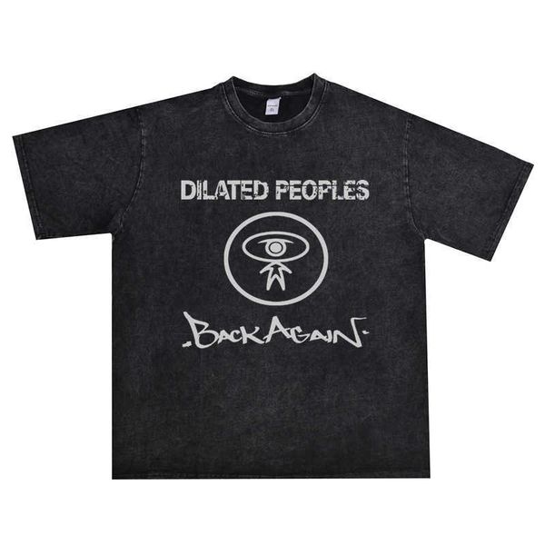 

west bank underground hip group divided people hip rap wash worn t-shirt short sleeve, White;black