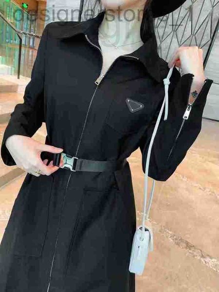 

women's trench coats designer designer fashion winter jackets womens overcoat jacket with hat sportswear decoration long sectiondesign2, Tan;black