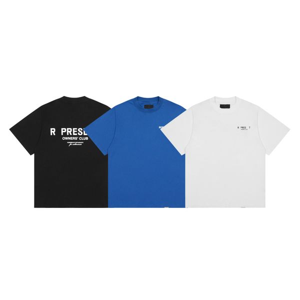 

designer mens women t shirts summer tee high street fashion leisure loose cottons represen letter graphic print luxurys brands clothing siz, White;black