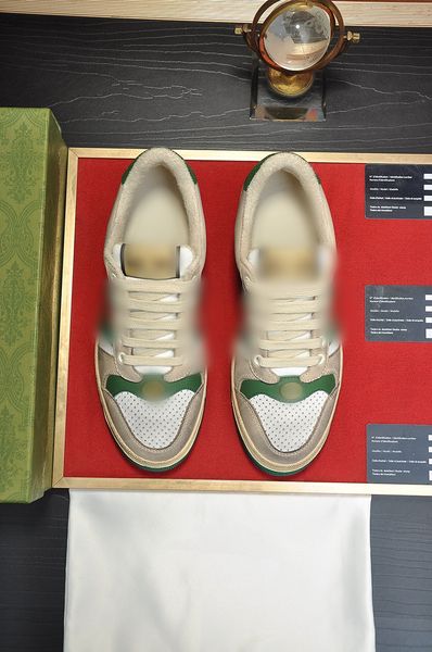 

fashion men women designer shoes printed white green outdoor luxury mens women's sneakers sports couple trainers shoe with box, Black