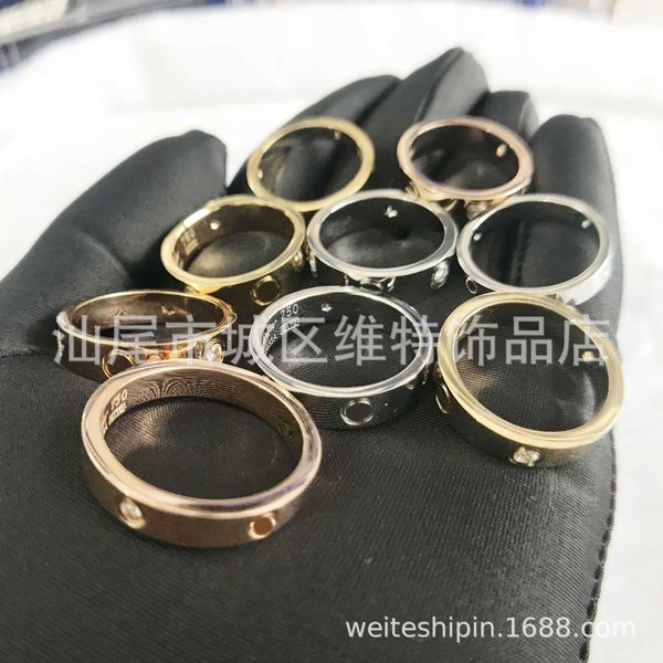 

internet celebrity carti love titanium steel ring 18k rose gold eternal for lovers 17gq, Silver